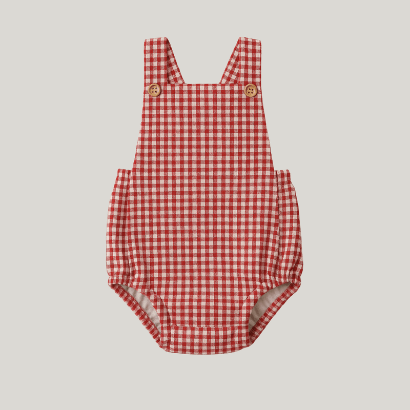 Romper Bebê Chess Red