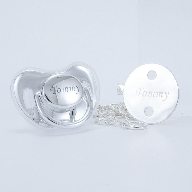 COMBO 2 Chupetas sem STRASS com Nome + Prendedores