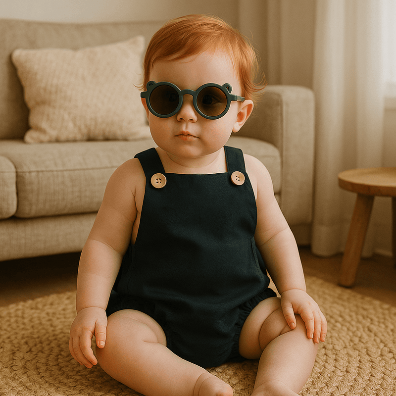 Romper Bebê Tradicional Linho Black