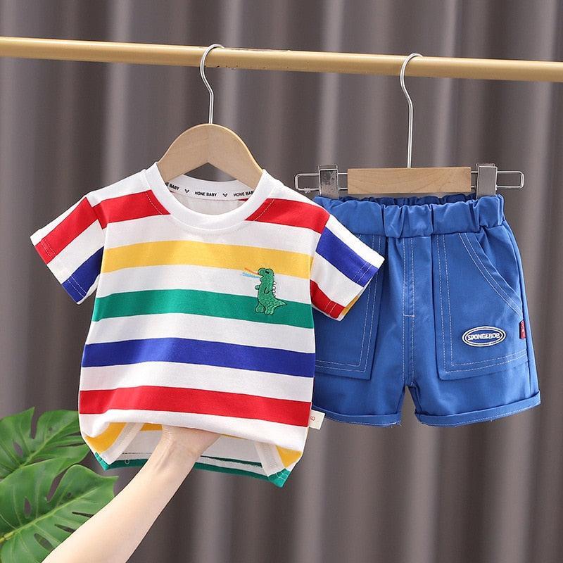 Conjunto Infantil Masculino Dino + Bolsa