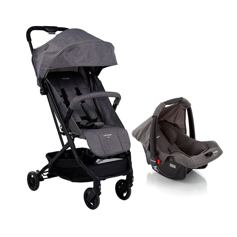 Travel System Yupi Duo Pro ( Conjunto de Carrinho de Bebê Reclinável + Bebê Conforto)