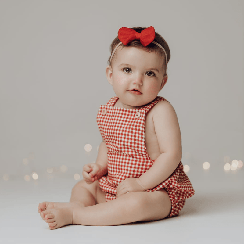 Romper Bebê Chess Red