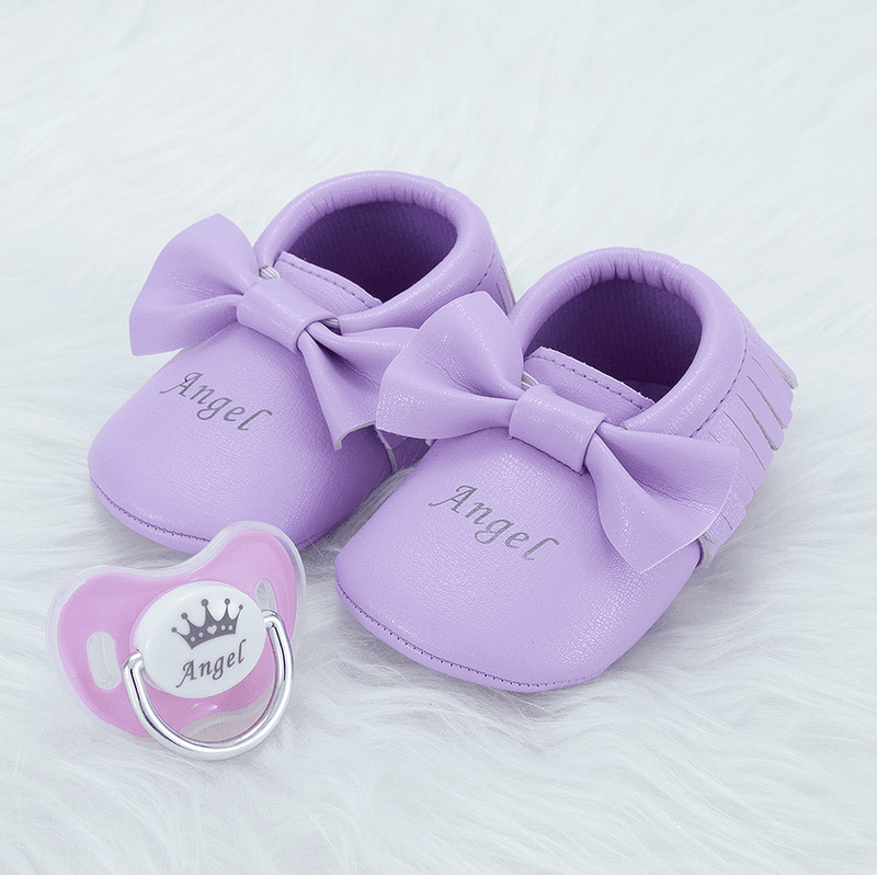Kit Meninas Sapatinho + Chupeta com Nome