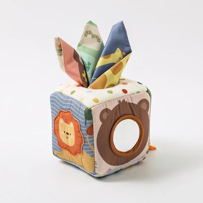 Brinquedo Montessori Caixa de Tecido Mágica