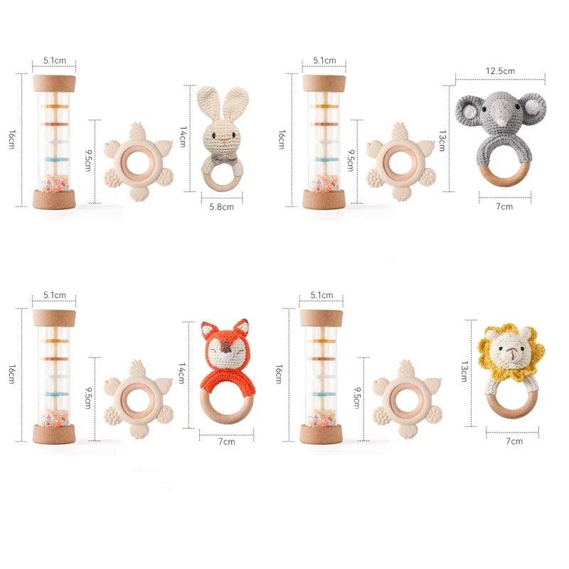 Kit Brinquedos Montessori para Bebê Cavia