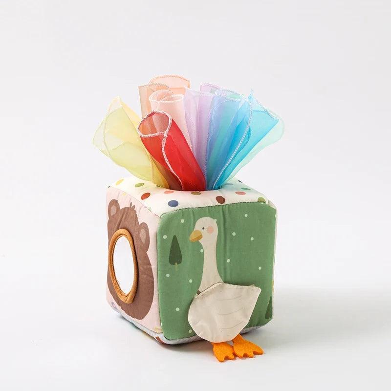 Brinquedo Montessori Caixa de Tecido Mágica