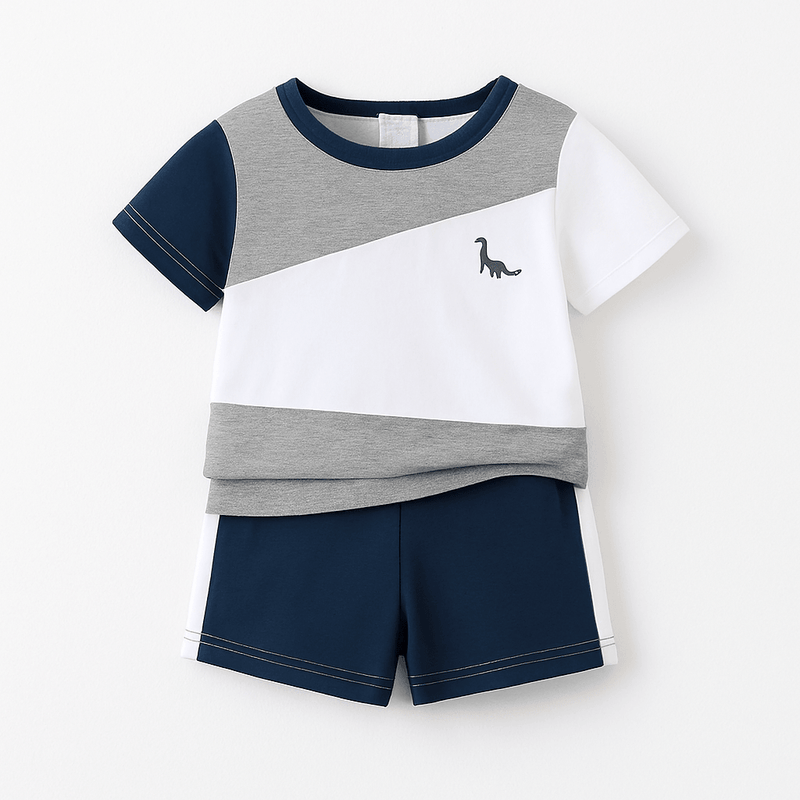 Conjunto Infantil Dinossauro Patchwork