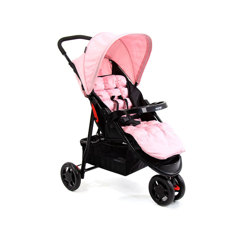 Travel System Delta Duo Pro (Conjunto de Carrinho 3 Rodas Reclinável + Bebê Conforto)