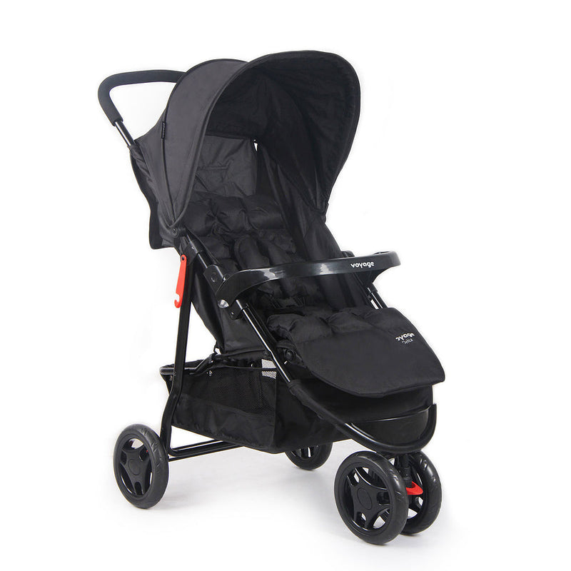 Travel System Delta Duo Pro (Conjunto de Carrinho 3 Rodas Reclinável + Bebê Conforto)