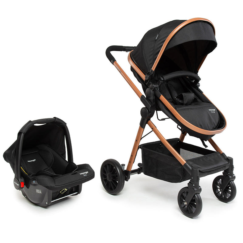 Travel System Prestige Duo ( Conjunto de Carrinho + Bebê Conforto) com Assento Removível