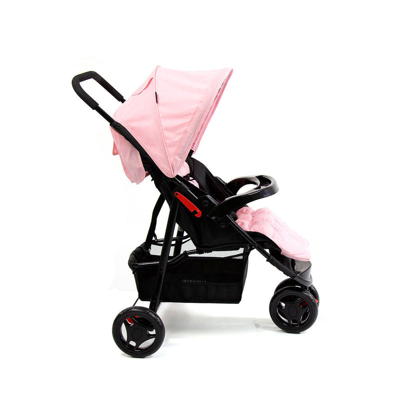Travel System Delta Duo Pro (Conjunto de Carrinho 3 Rodas Reclinável + Bebê Conforto)